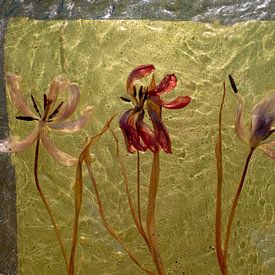 Gießharz Tulpen Kunstwerk von Susan Hol