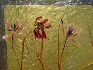 Gießharz Tulpen Kunstwerk von Susan Hol