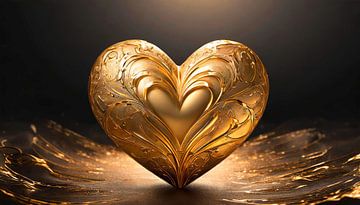 Herz mit Gold von Mustafa Kurnaz