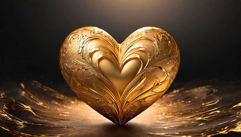 Hart met goud van Mustafa Kurnaz