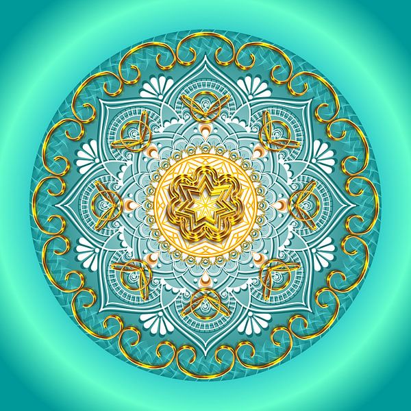 Crystal Mandala Moon Goddess Luna-15.9.2023 by SHANA-Lichtpionier