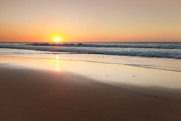 Droomstrand bij zonsondergang, Fuerteventura, Canarische Eilanden, Spanje van Markus Lange