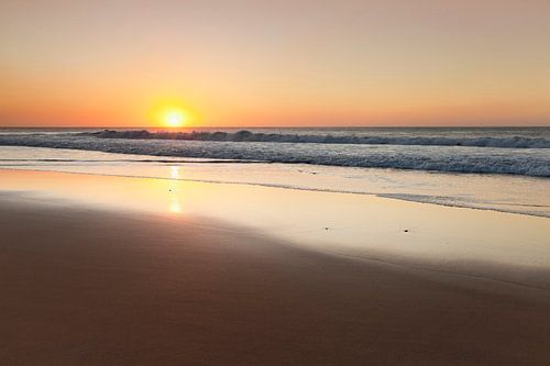 Dream beach at sunset, Fuerteventura, Canary Islands, Spain