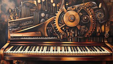 Steampunk Piano von Jutta Maria Pusl