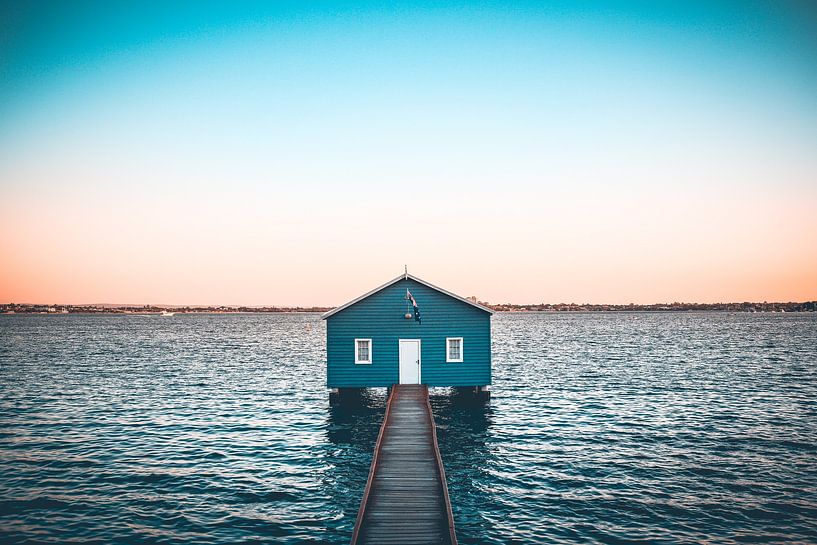 The Blue Boathouse by Leon Weggelaar