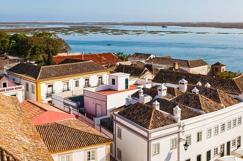 The historic centre and the lagoon in Faro, Algarve by Werner Dieterich