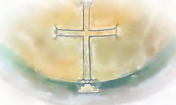 Kreuz im Umriss von Frank Heinz