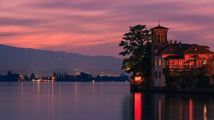 Sonnenuntergang Oberhofen, Schweiz