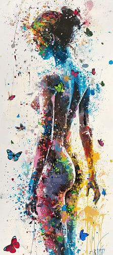 Papillons | Urban Butterfly Art sur Peintures accrocheuses