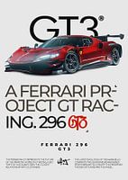 Ferrari 296 GT3 Minimalist Poster