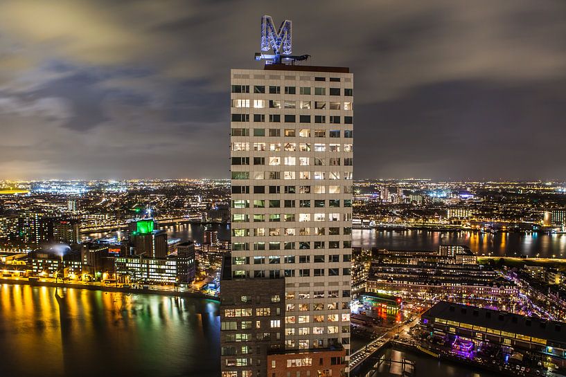 Montevideo bij nacht van Rob Altena
