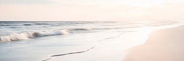 Rust en stilte op een prachtig strand van Poster Art Shop