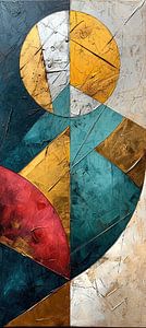 Accent d'or abstrait | Section d'or