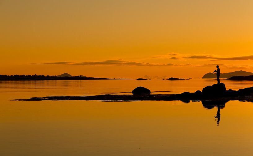 Soleil de minuit Norvège par Dirk Jan Kralt