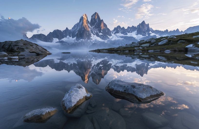 Dolomites in bright sunlight by fernlichtsicht