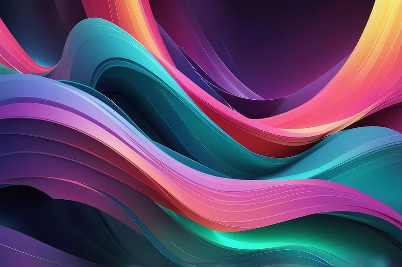 fond abstrait aurore arc-en-ciel par hisam colours