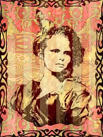 Portrait de femme de style Art déco sur Yke de Vos