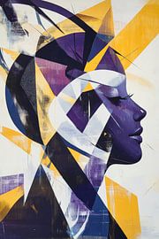 Abstract female profile illustration by Poster Art Shop