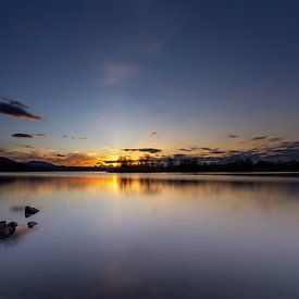 Zonsondergang bij Staffelsee van Teresa Bauer