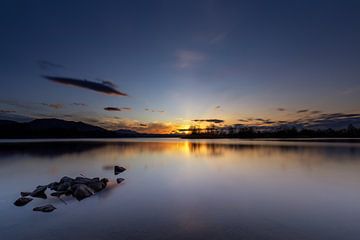 Zonsondergang bij Staffelsee van Teresa Bauer