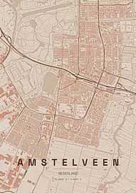 Stadtplan von Amstelveen von Stef van Campen