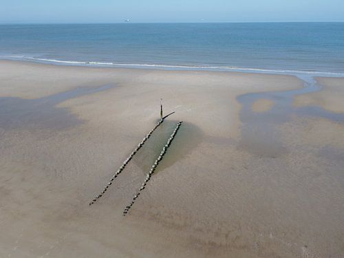 Zeeuwse Paalhoofden vue du ciel
