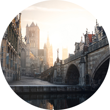 Het Belgische Gent | Sint Michielsbrug | middeleeuws centrum | zonsopgang | travelphotography