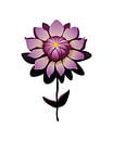 Abstracte dahlia van Tanja Udelhofen thumbnail