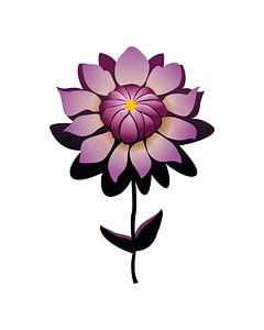 Abstract dahlia