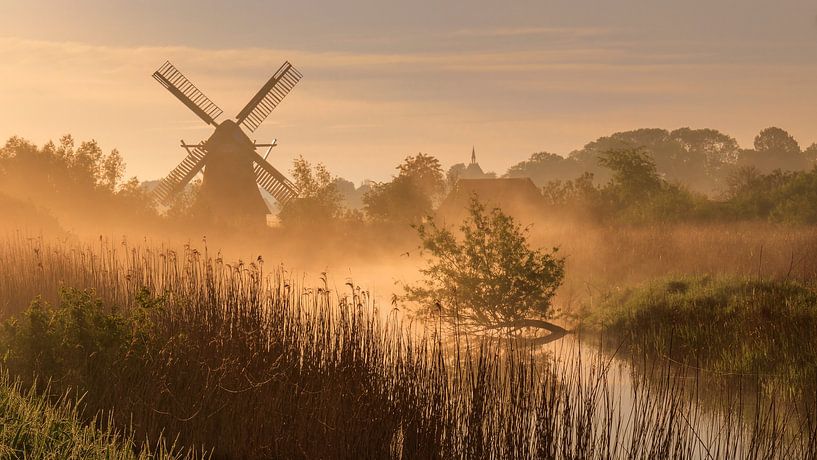 The Noordermolen Noorddijk Groningen by Marga Vroom