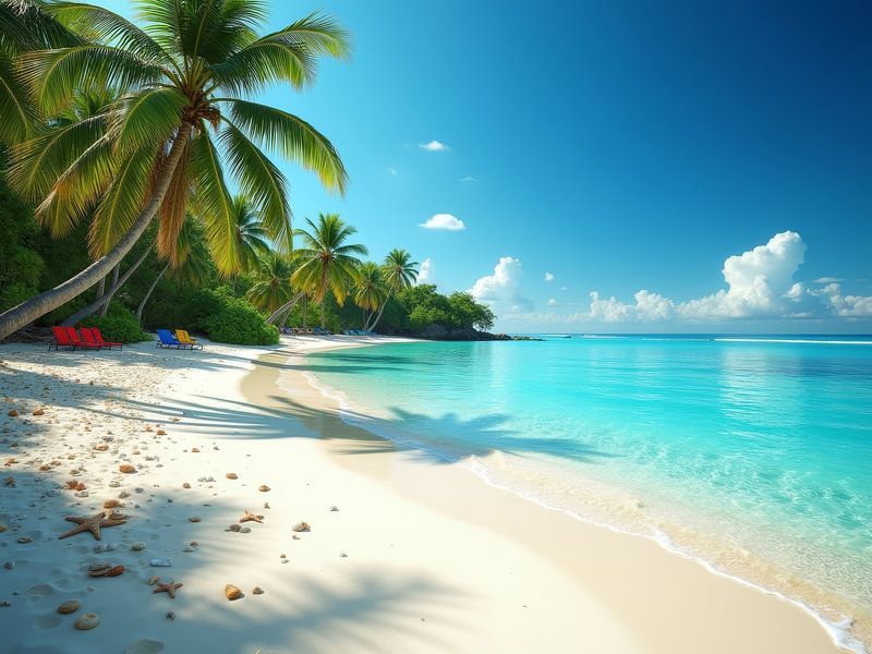 paysage de plage par hisamvideo art