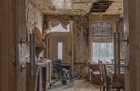 Living room in an old abandoned house