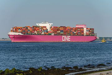 Containerschip ONE Manhattan van rederij ONE. van Jaap van den Berg