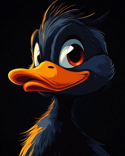 Dark Fury: De intense zwarte eend