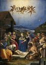 Die Anbetung der Hirten, Bronzino von Meisterhafte Meister Miniaturansicht