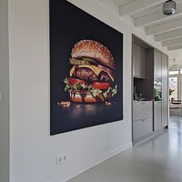 Customer photo: Hyper-realistic portrait of a delicious burger by Roger VDB, on artframe