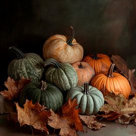 Herbstliche Kürbisse von Poster Art Shop