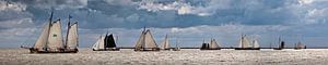 Traditionelle Segelschiffe der Brown Fleet, Niederlande.