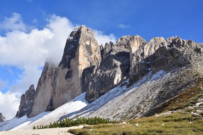 Vue sur les Trois Cimets dans les Dolomites par Karin Jähne