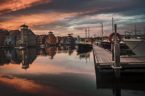 Der Reitdiephaven in Groningen – Wasser, Wolken, Wanderlust