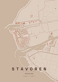 Stadtplan von Stavoren von Stef van Campen