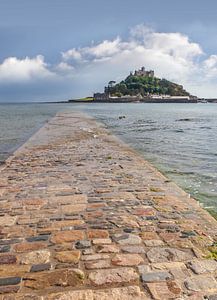 Fußpfad zu St. Michael`s Mount, Marazion, Cornwall