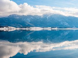 Panorama Forggensee in de Allgäu