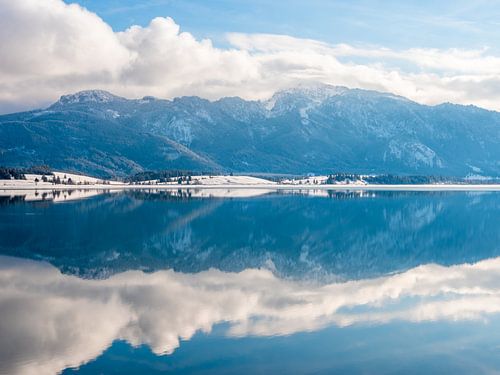 Panorama Forggensee in de Allgäu