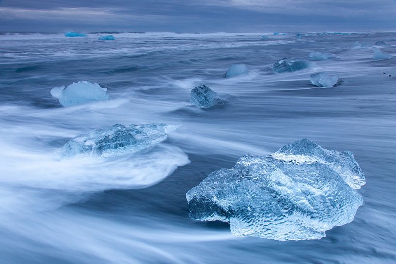 Chunks of ice on the beach by Sven-Erik Arndt