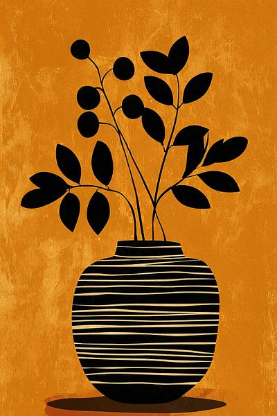 Schwarze Terrakotta-Vase Nr. 2 von Studio BB