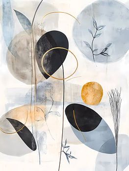 Feuilles et formes modernes