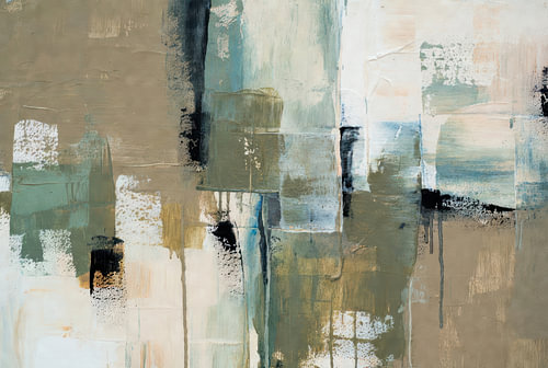Subtle shades of sea green and sand