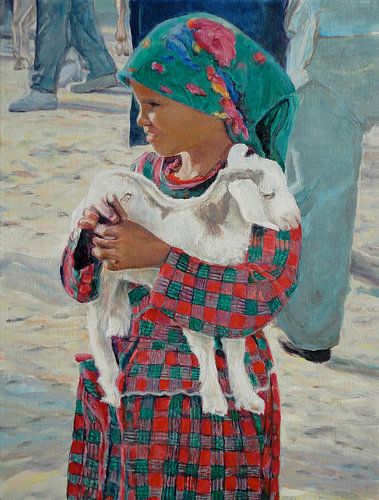 Une fille avec une chèvre, Hubertine Heijermans