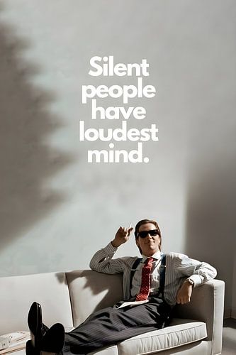 Stille mensen hebben de schoonste geest